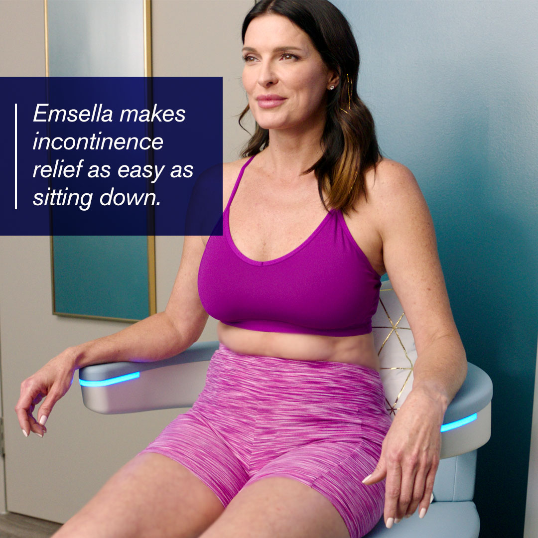 Emsella makes incontinence relief as easy as sitting down